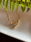 Colar Soja com Zircônias