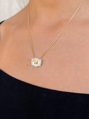 Colar  Mini Fivela com Inicial