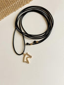 Colar Cavalo-couro