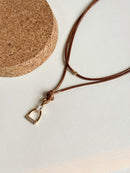 Colar Estribo-zircônia retangular