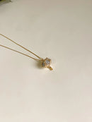 Colar Algodão Pedra