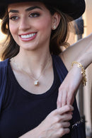 Colar Algodão Pedra