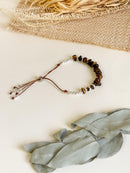 Pulseira Cascalho Marrom