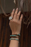 Pulseira Cascalho Turqueza