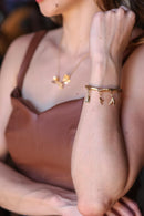 Pulseira Couro Estonado - para pingentes