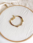 Pulseira Couro Estonado - para pingentes