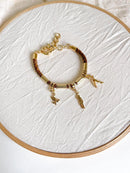 Pulseira Couro Estonado - para pingentes